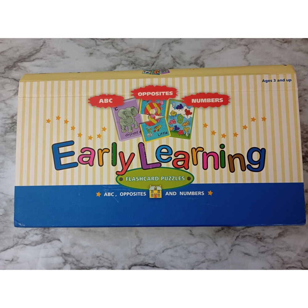 Spice Box Early Learning Flashcard Puzzles ABCs Opposite Numbers